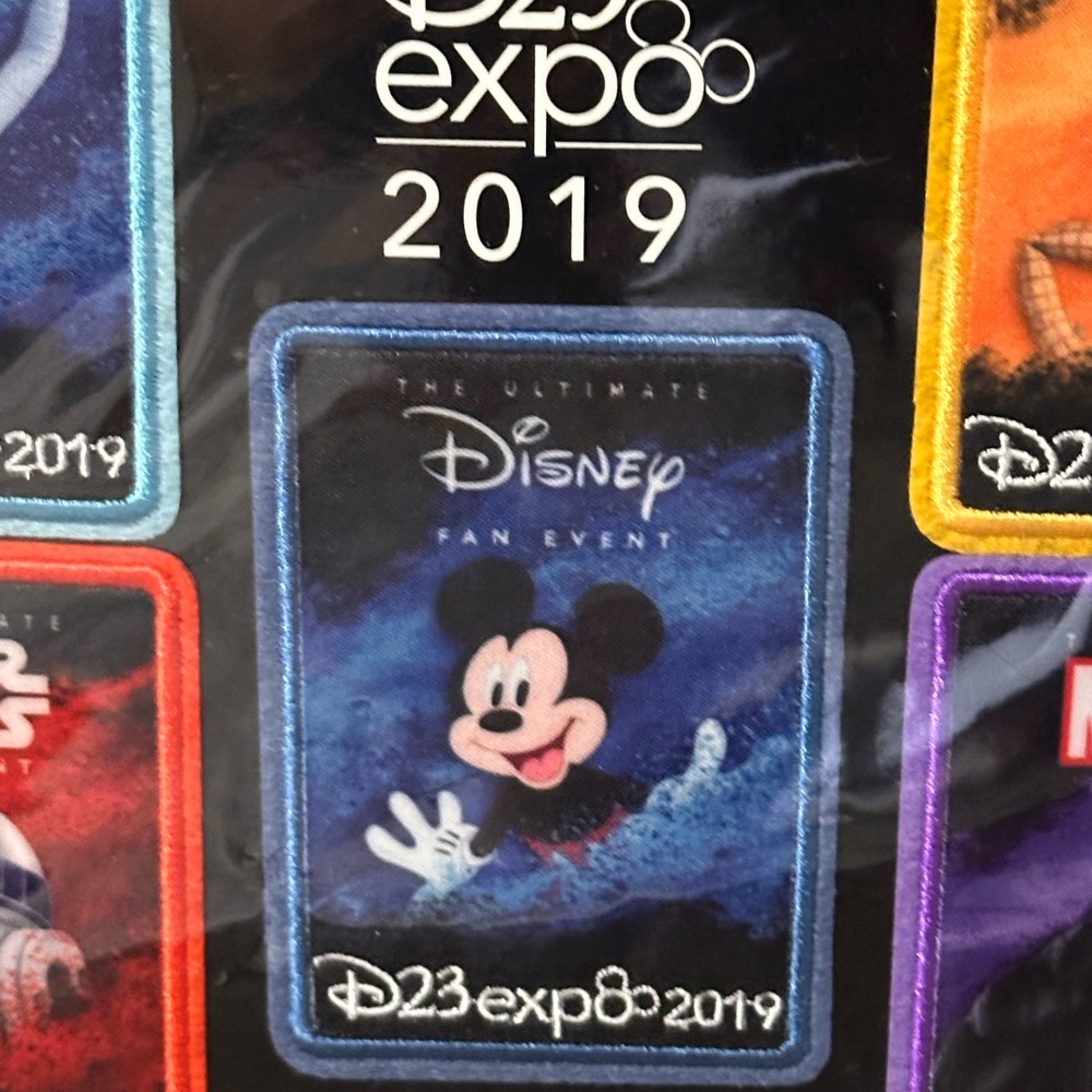 Disney D23 Expo 2019 Embroidered Patches - Picture 3 of 8